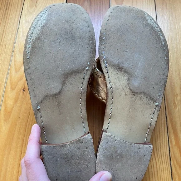 Jack Rogers Gold Metallic Navajo Sandals Size 7M - Picture 6 of 6